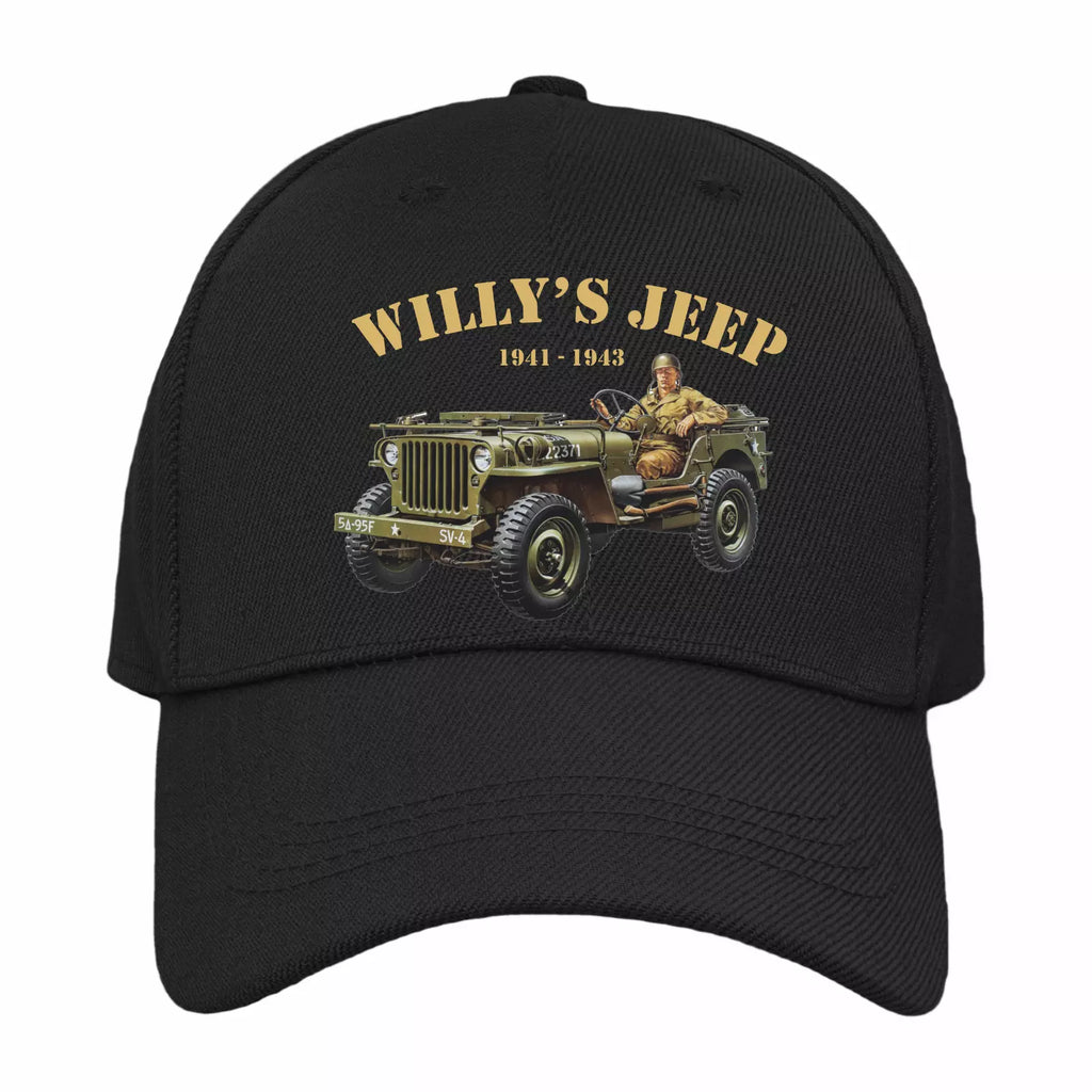 Retro Classic Iconic WW2 US Army Willy's Transport Quality  Baseball Cap