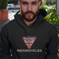 Customisable Retro Classic English Triumph Biker Premium Hooded Sweatshirt