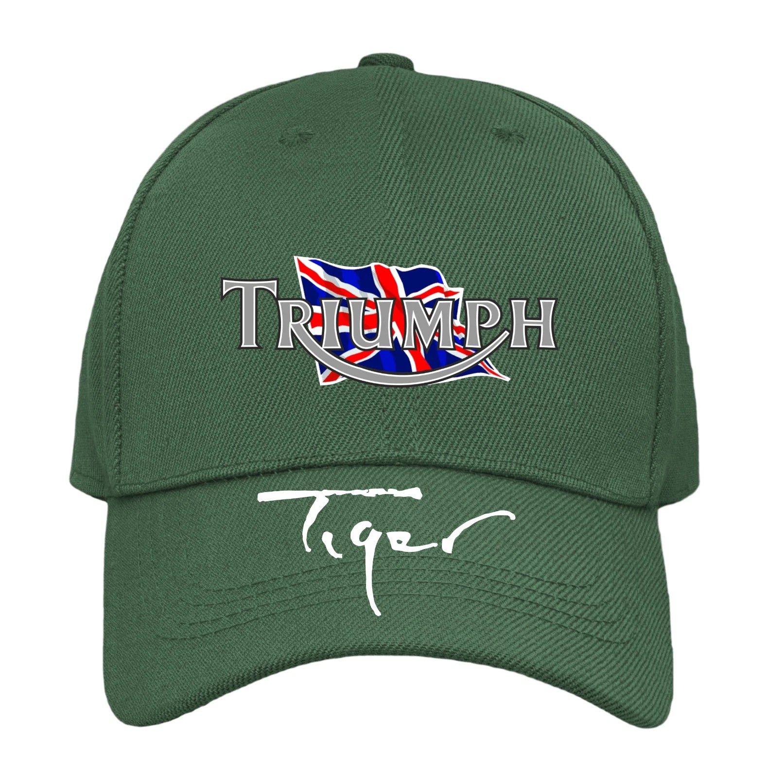 Retro Classic Vintage Triumph Tiger Motorcycle Peak Logo Biker Baseball Cap