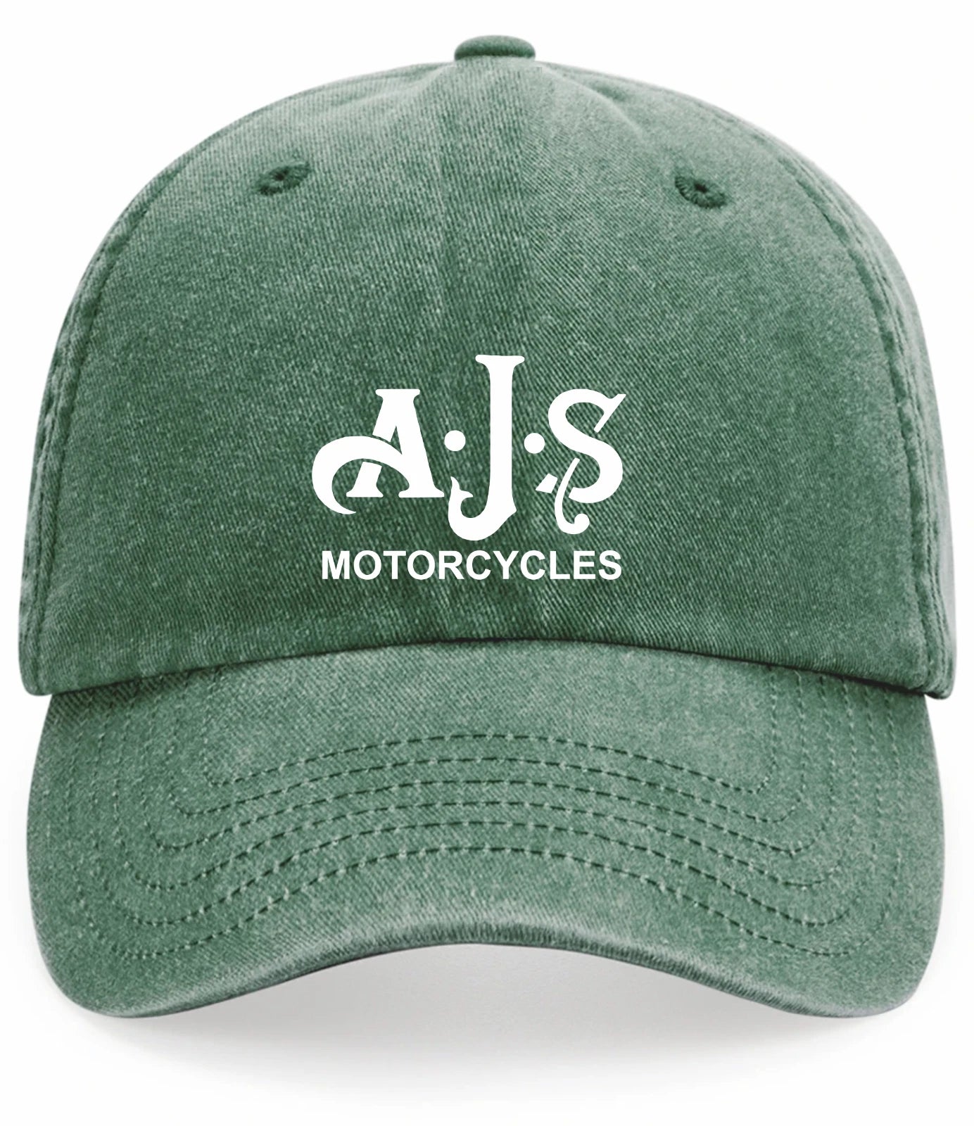 Retro Classic Vintage AJS Motorcycle Logo Relaxed 5 Panel Vintage Baseball Cap