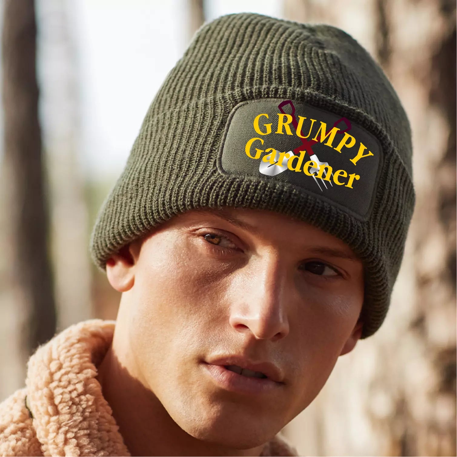 Funny Humorous Gardening Grumpy Gardener Decoration Premium Quality Beanie