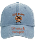 100 Images Custom Dog Mum Mothers Day Gift Vintage Low Profile Baseball Cap