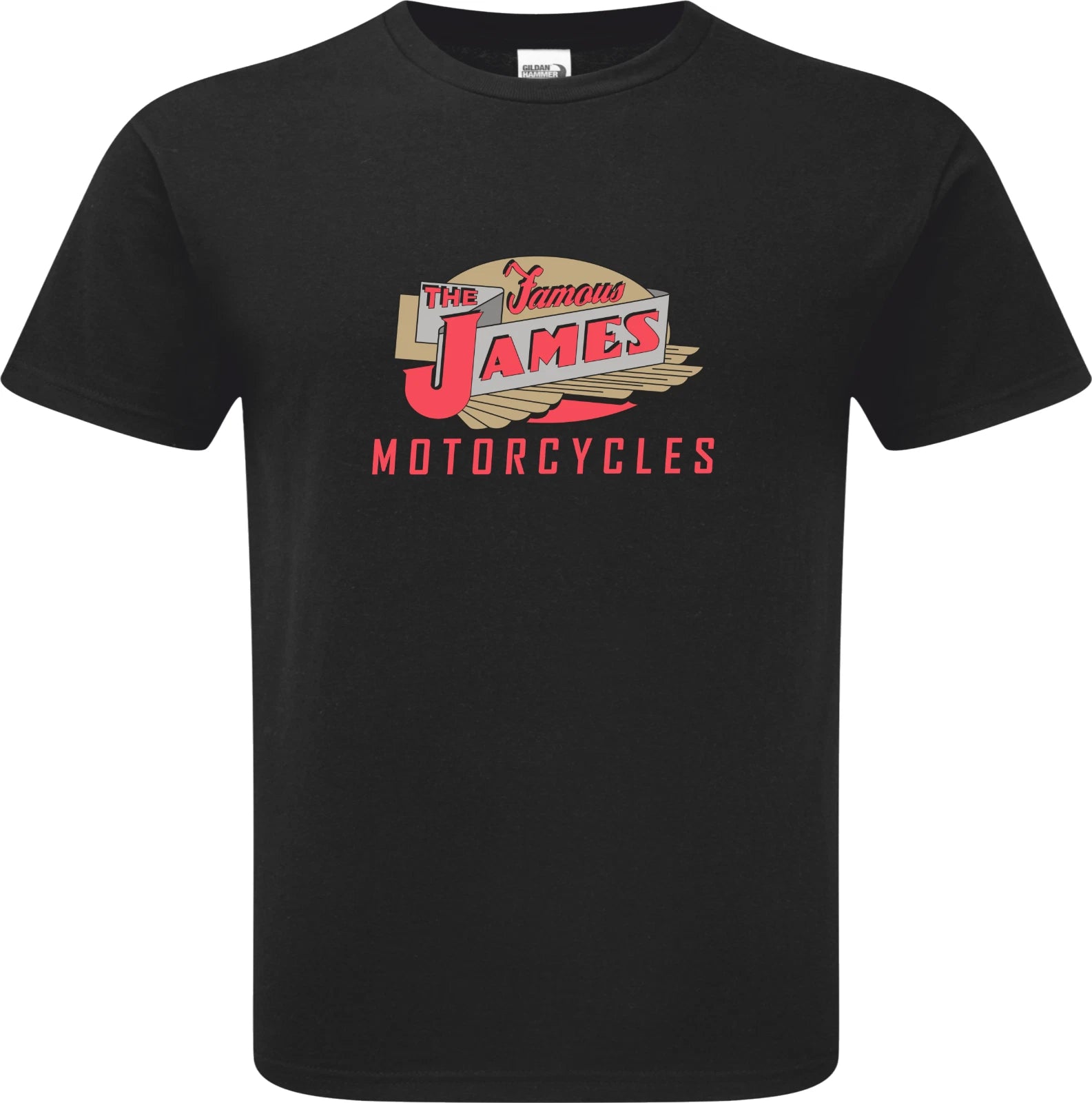Retro Vintage English Classic James Motorcycle Logo Biker PREMIUM T-shirt