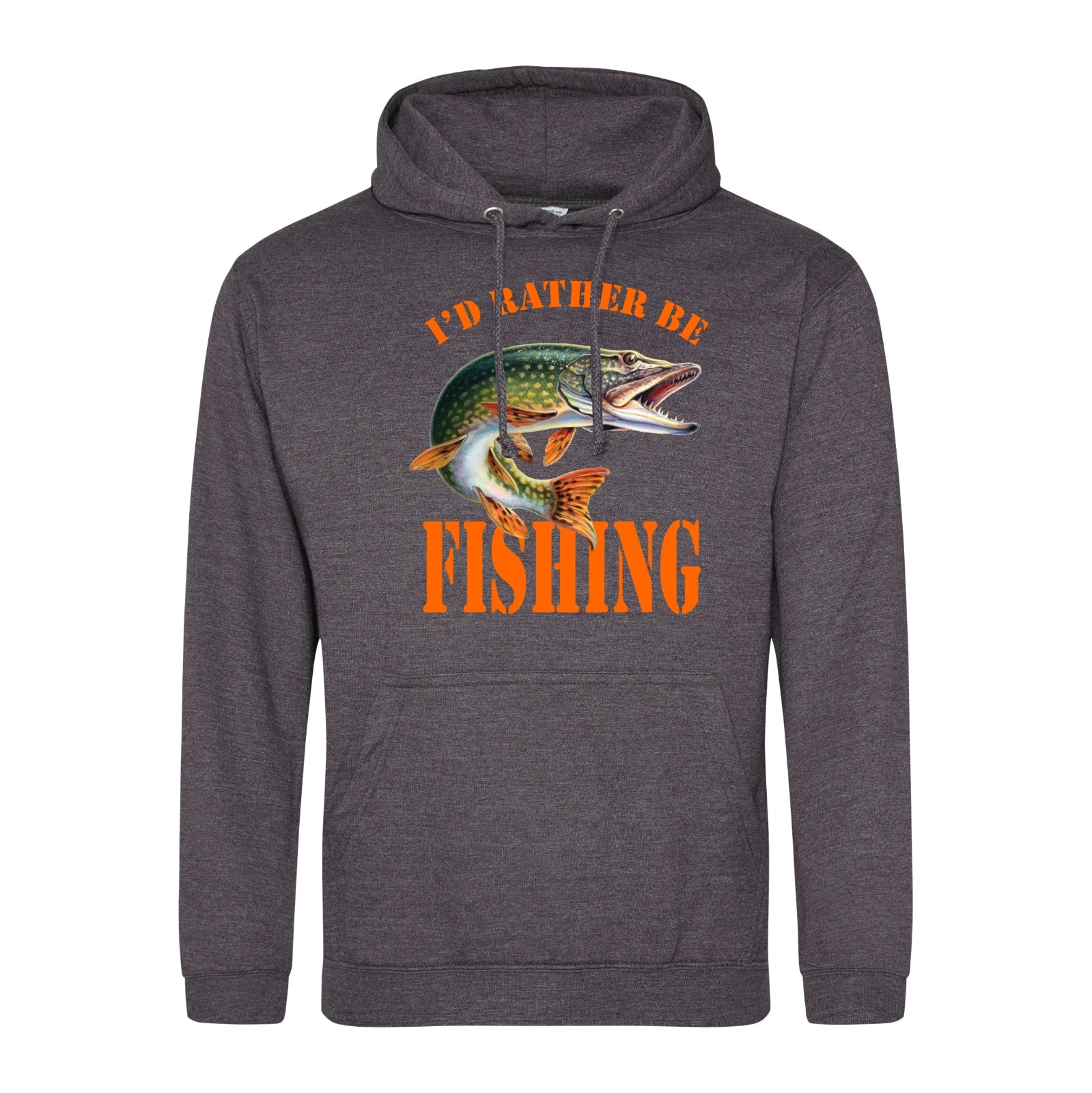Humorous Fishing Angling I'd Rather Be Fishing Image Quality Hooded Sweatshirt