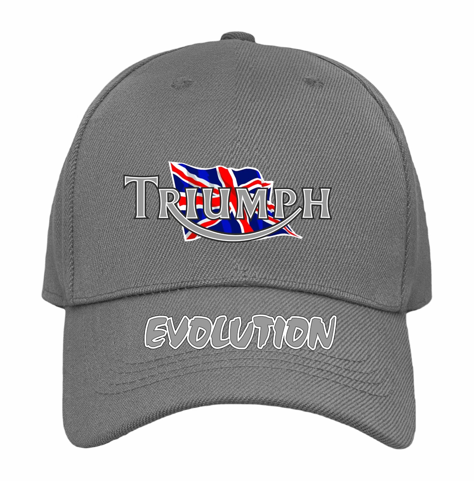 Retro Classic Vintage Triumph Evolution Motorcycle Peak Logo Biker Baseball Cap