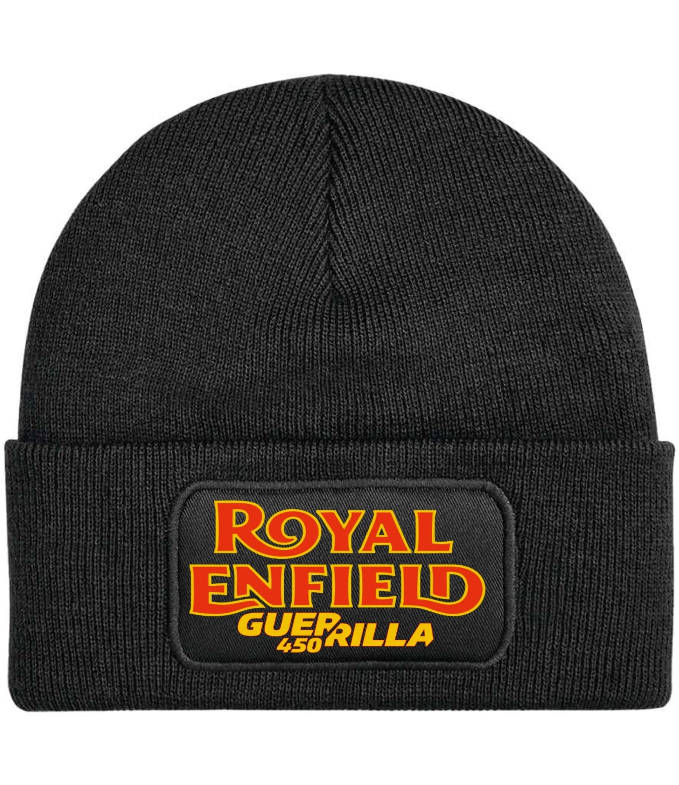 Retro Classic Royal Enfield Guerrilla 450 Logo Motorcycle Biker Beanie Hat