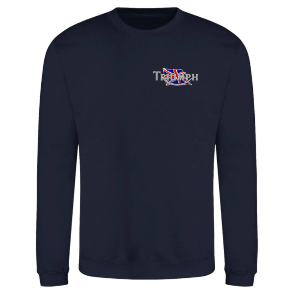 Retro VintageClassic English Triumph Motorcycle Biker Premium Quality Sweatshirt