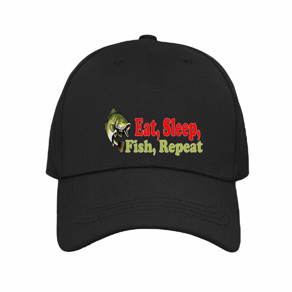 Angling Carp Fishing Eat Sleep Fish Repeat Quality Colour Decorated Baseball Cap