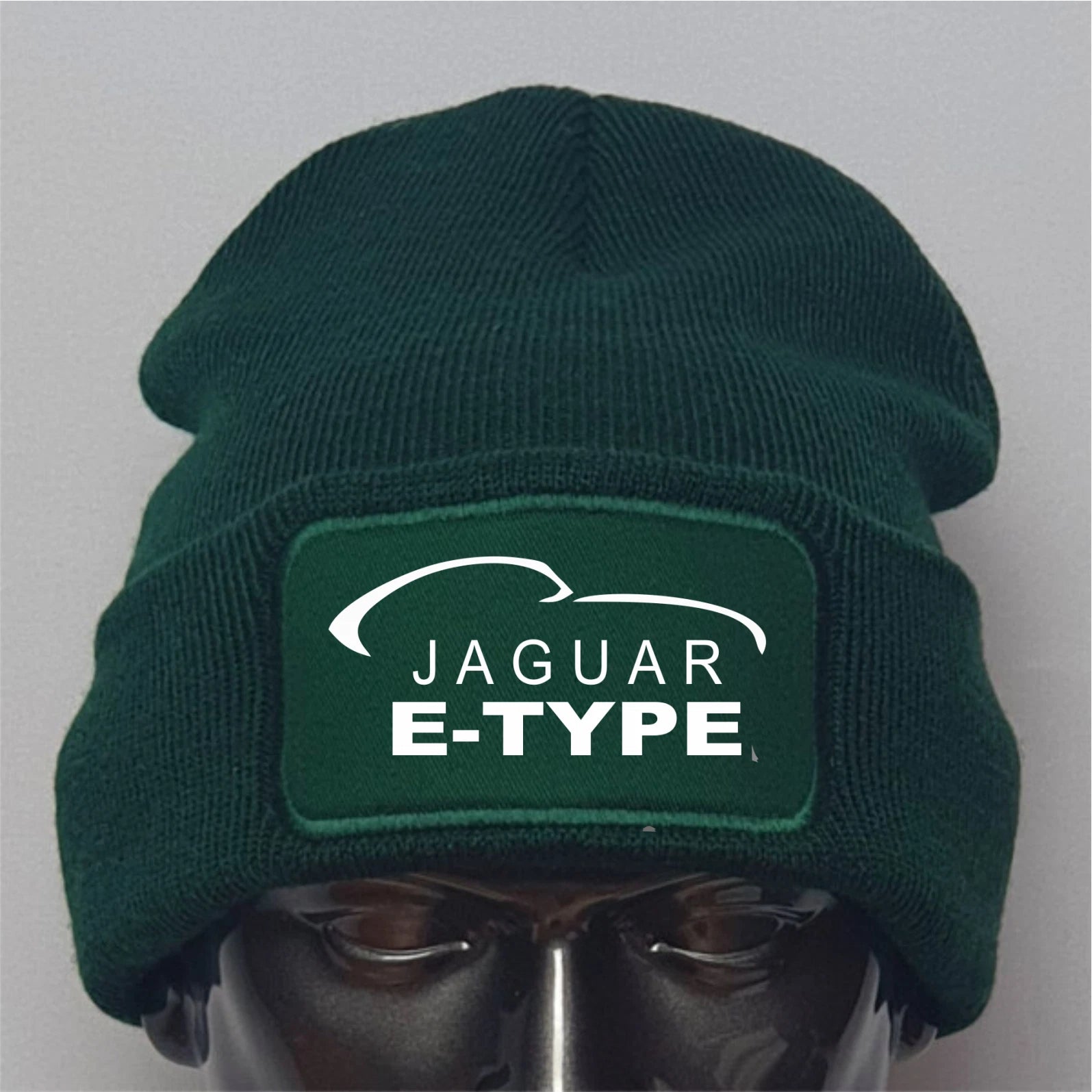Retro Vintage Classic E-Type Jaguar Logo  premium Quality Beanie Hat Gift