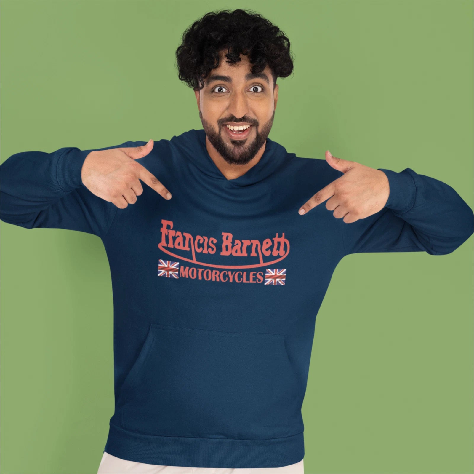 Retro Vintage Classic Frances Barnett Motorcycle Biker Premium Hooded Sweatshirt