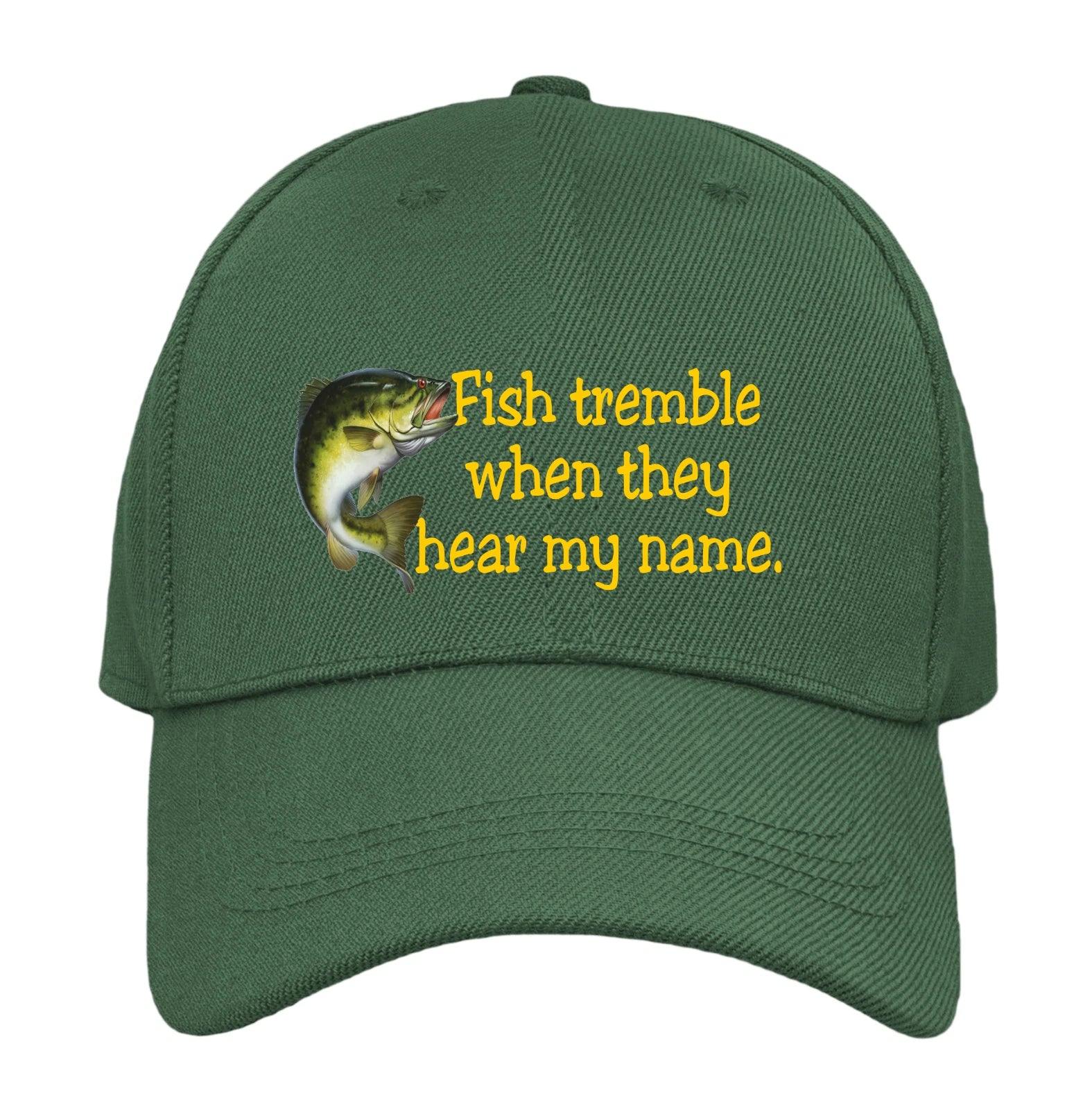 Humorous Funny Fishing Angling Unisex Fish Tremble  Premium Quality Baseball Cap