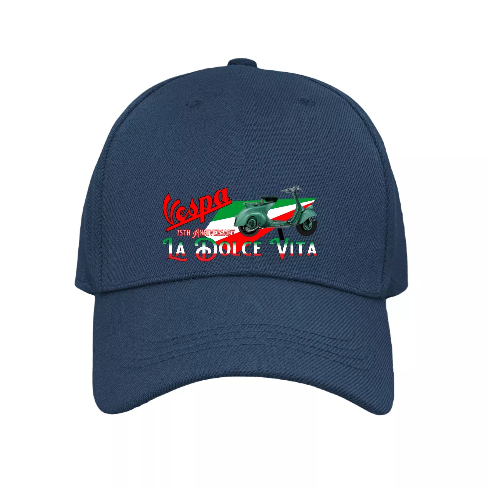 Retro Vintage Classic 1950s Vespa Motorscooter Mod Logo Quality Baseball Cap