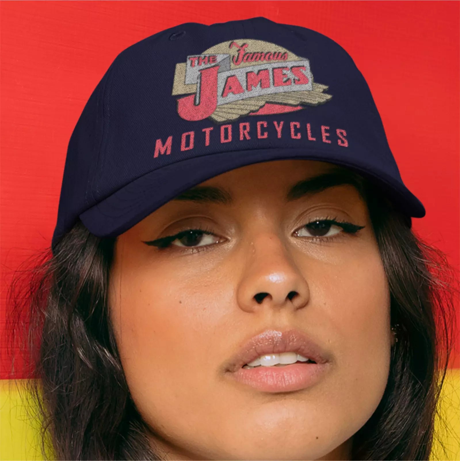 Vintage Classic English Famous James  Motorcycle Logo Biker Quality Baseball Cap