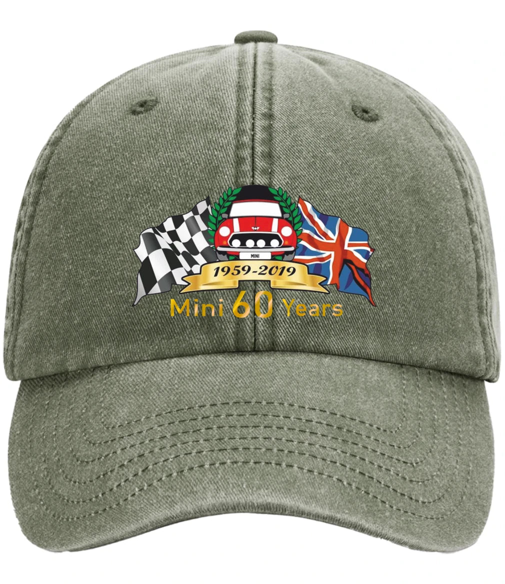 Vintage Motoring Mini 60 Year Celebration Vintage Low Profile Baseball Cap