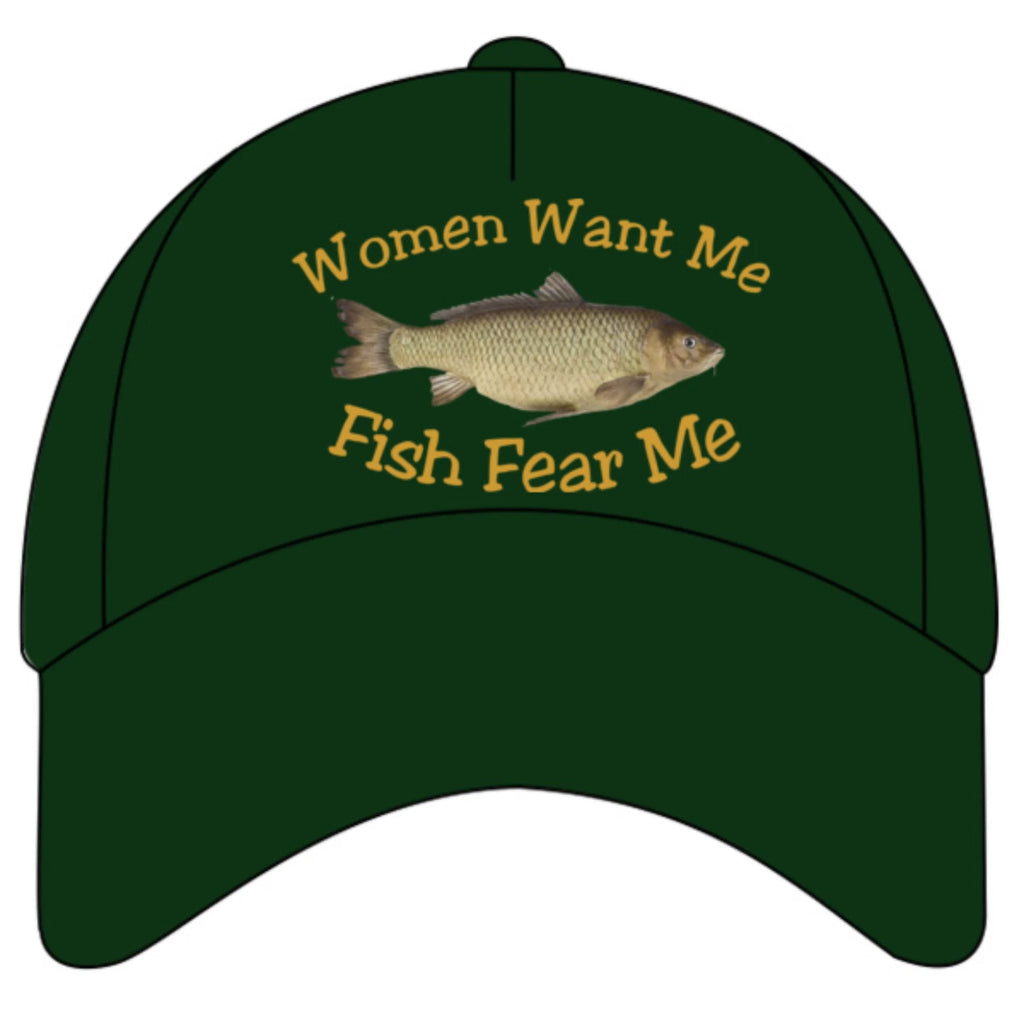 Humorous Fishing Women Want Me Premium Quality Colour Decorated Baseball Cap