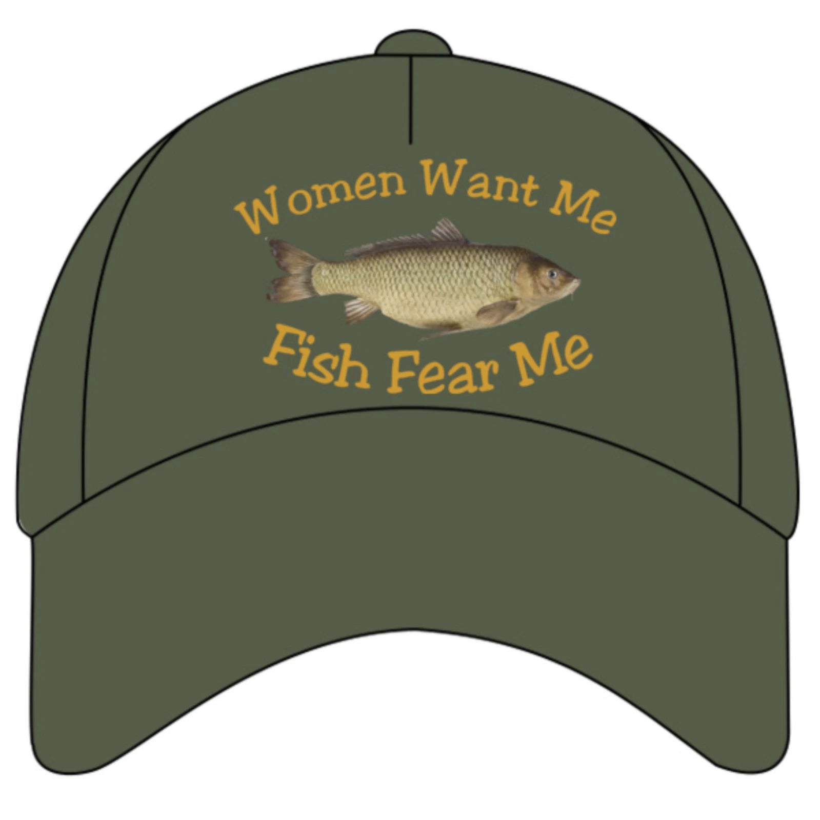 Humorous Fishing Women Want Me Premium Quality Colour Decorated Baseball Cap