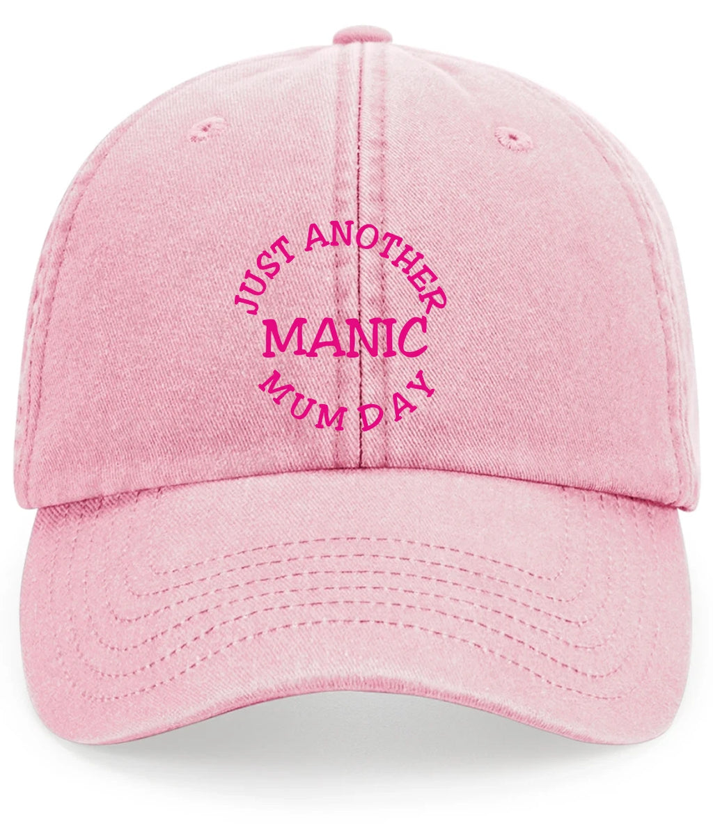 Custom Manic Mum Mothers Day Gift Premium Vintage Low Profile Baseball Cap