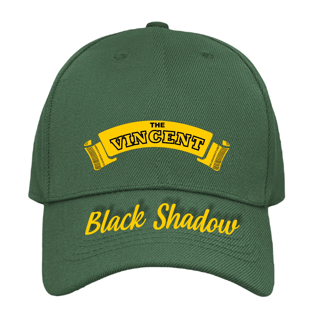 Retro Classic The Vincent Black Shadow Motorcycle Peak Logo Biker Baseball Cap