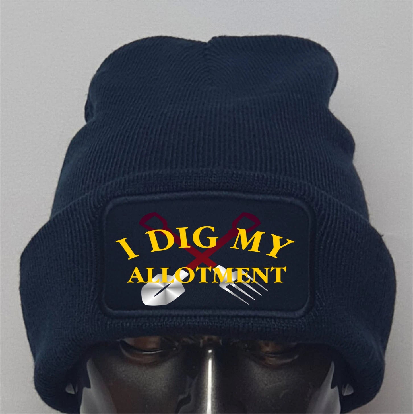 Funny Humorous Gardening I Dig My Alottment Colour Decoration Quality Beanie