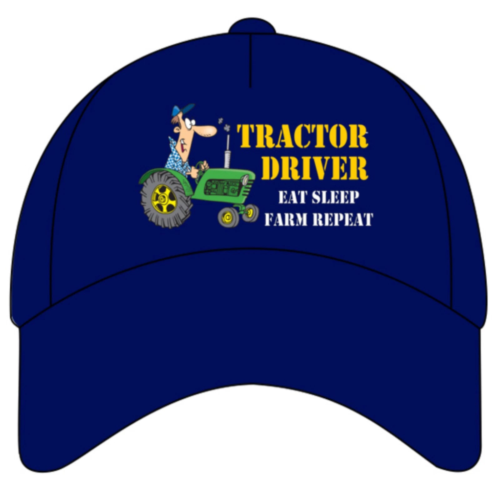 Tractor Driver Occupation Funny Eat Sleep Farm Repeat Image Quality Baseball Cap