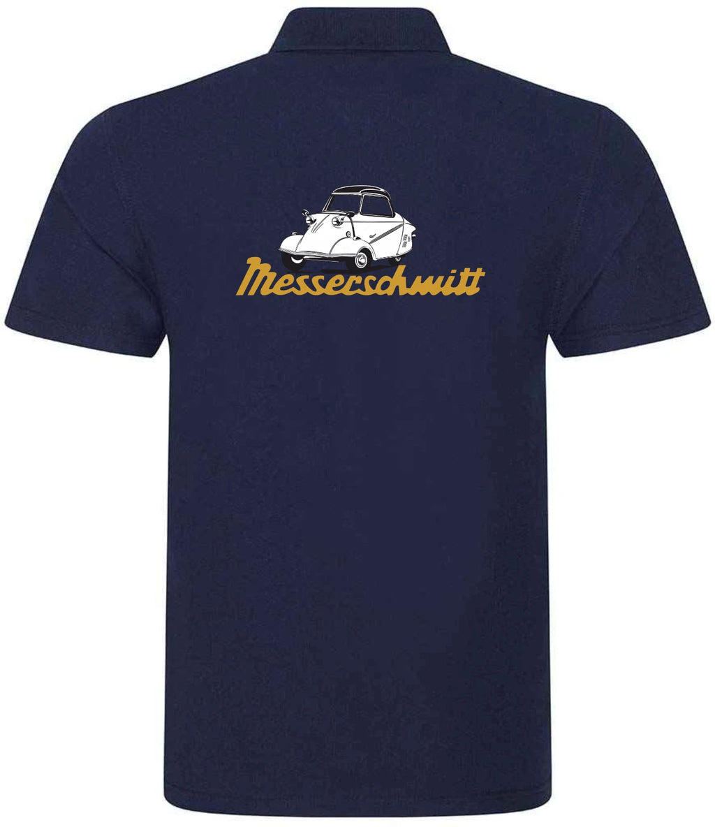 Customisable Retro Vintage Classic Messerschmitt Auto Premium Quality Poloshirt