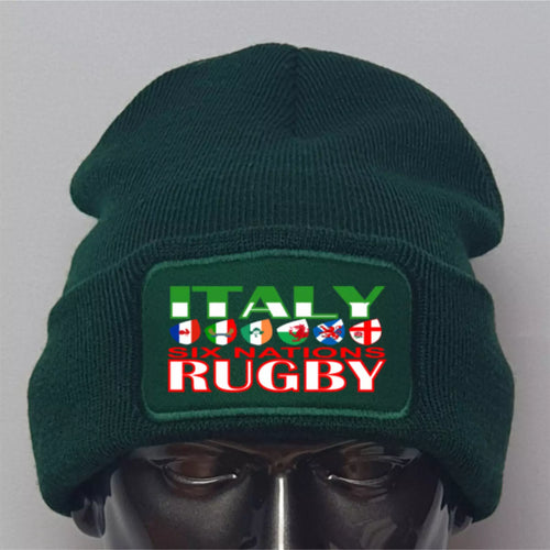 2026 Rugby Six Nations Italy Premium Quality Beanie Hat