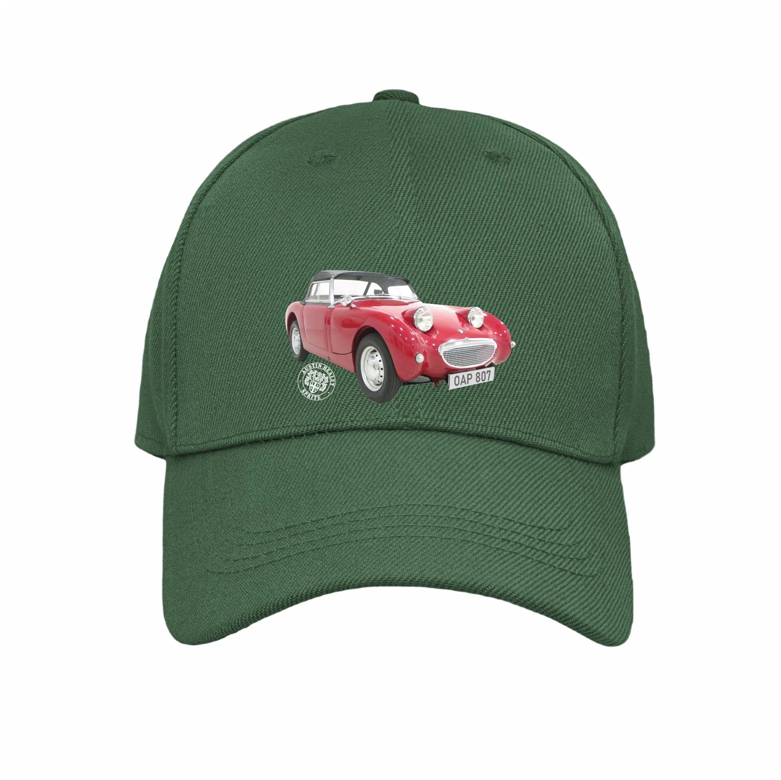 Vintage Motoring Austin Healey Sprite Logo and Image Quality Baseball Cap