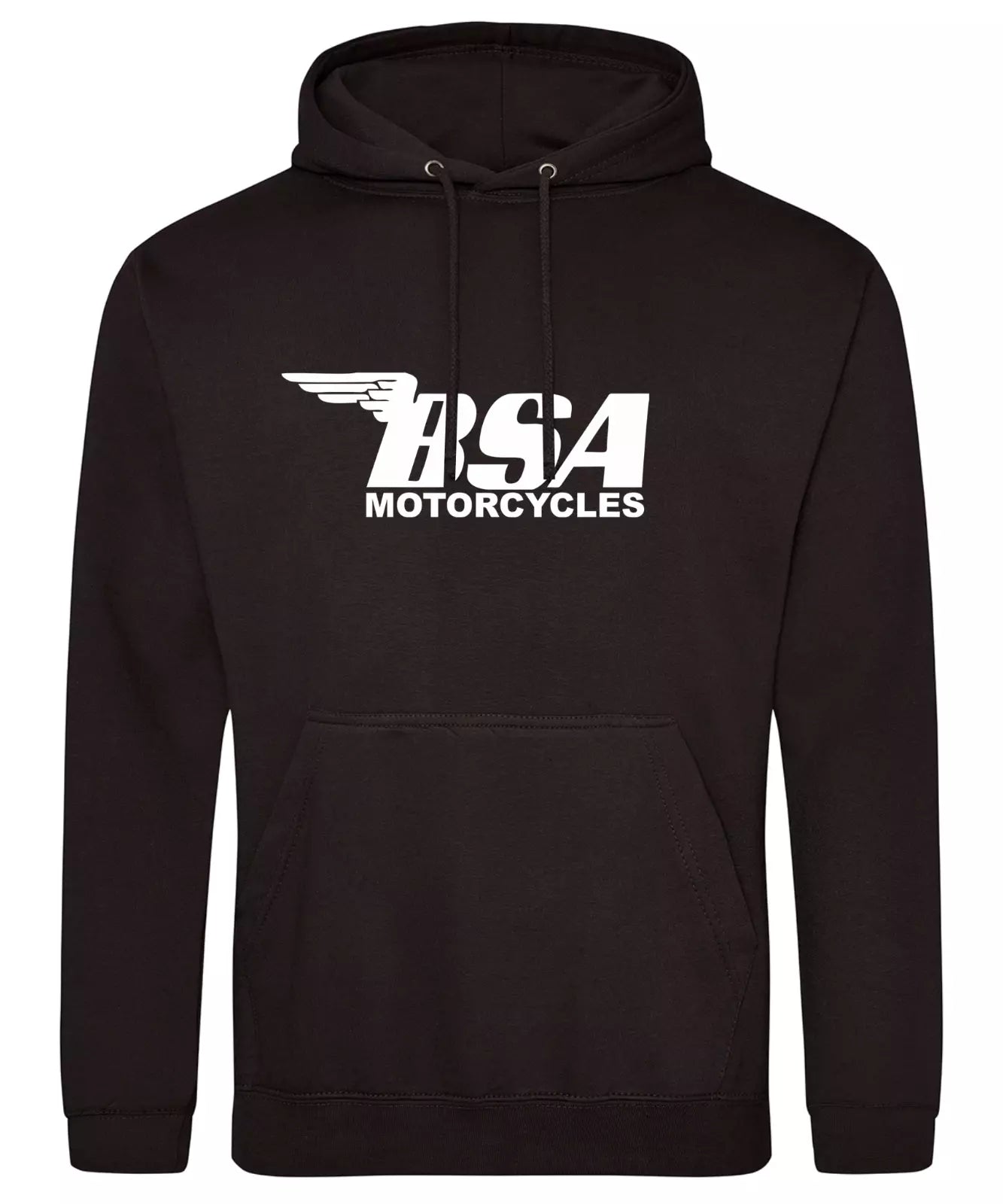 Retro Vintage Classic English BSA Motorcycle Biker Premium Hooded Sweatshirt