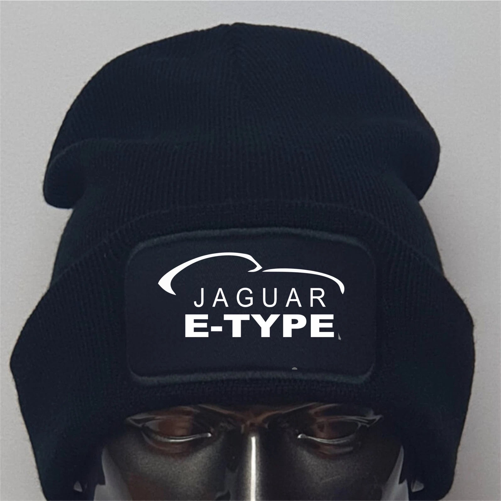 Retro Vintage Classic E-Type Jaguar Logo  premium Quality Beanie Hat Gift