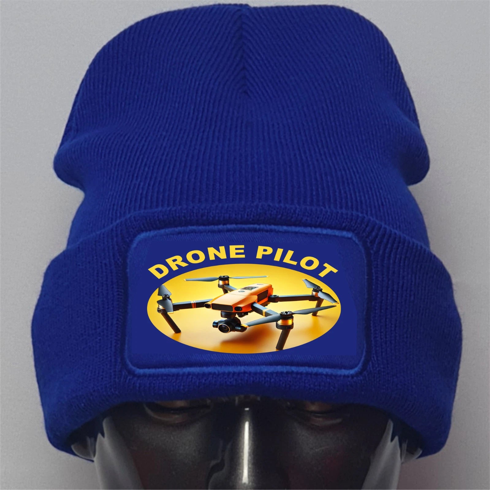 Drone Pilot Logo Flight Aerial UAV Controller Quadcopter Quality Beanie Hat