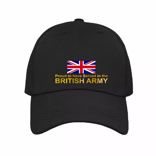 British Army Armed Services Veteran Logo Quality Baseball Cap