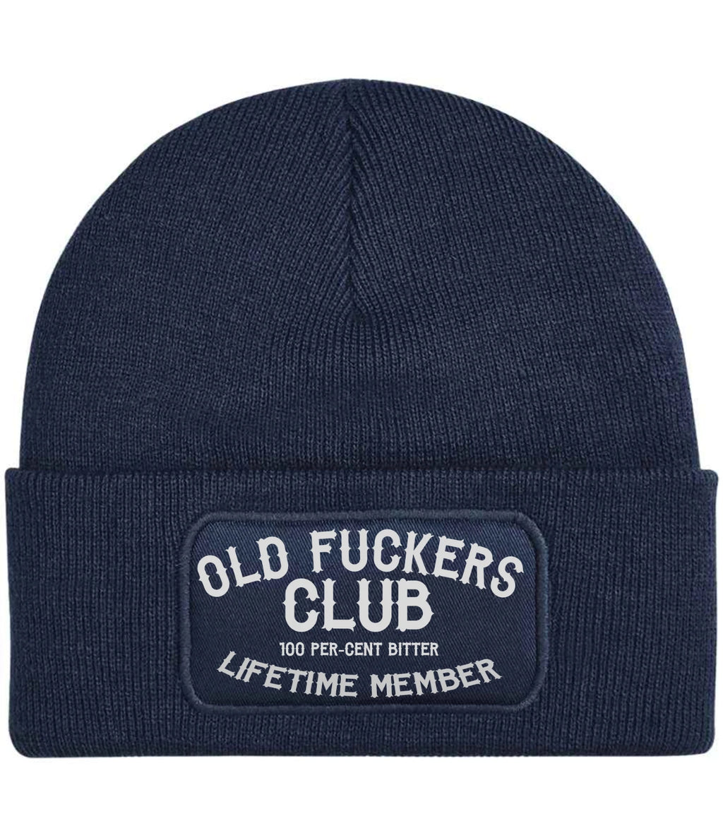 Humorous Old Fu*kers Club Beechfield Quality Warm Winter Beanie Hat Fathers Day