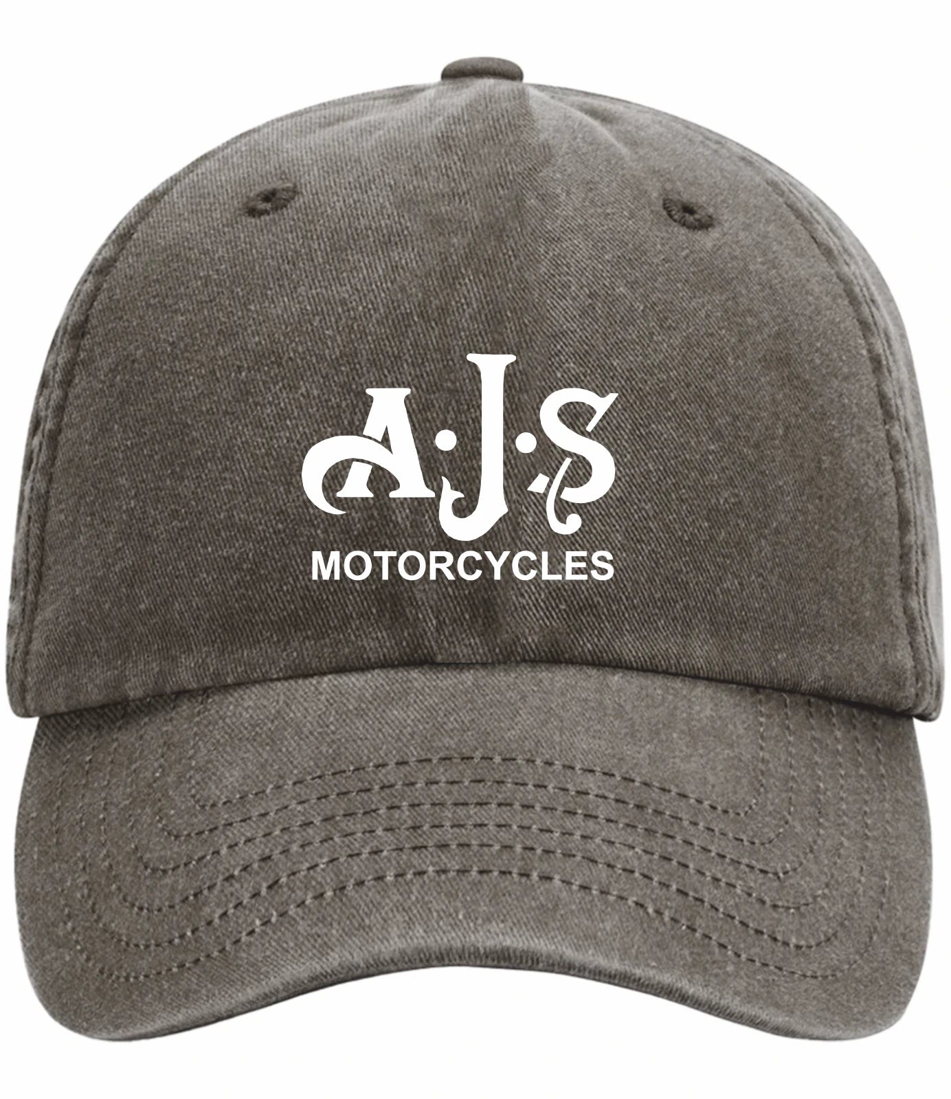 Retro Classic Vintage AJS Motorcycle Logo Relaxed 5 Panel Vintage Baseball Cap