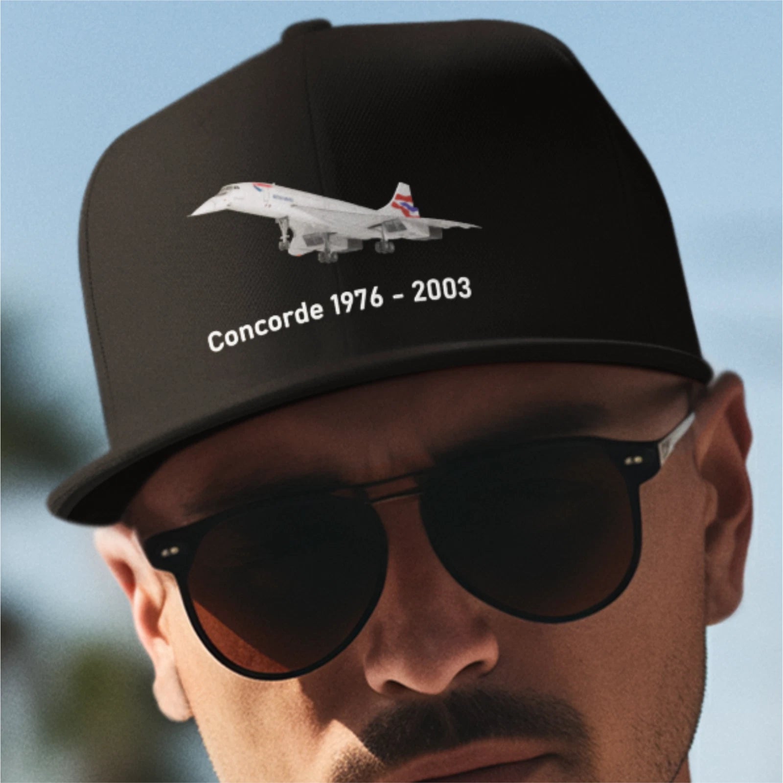 Retro British Airways Classic Iconic Concorde Airline Collectors Baseball Cap