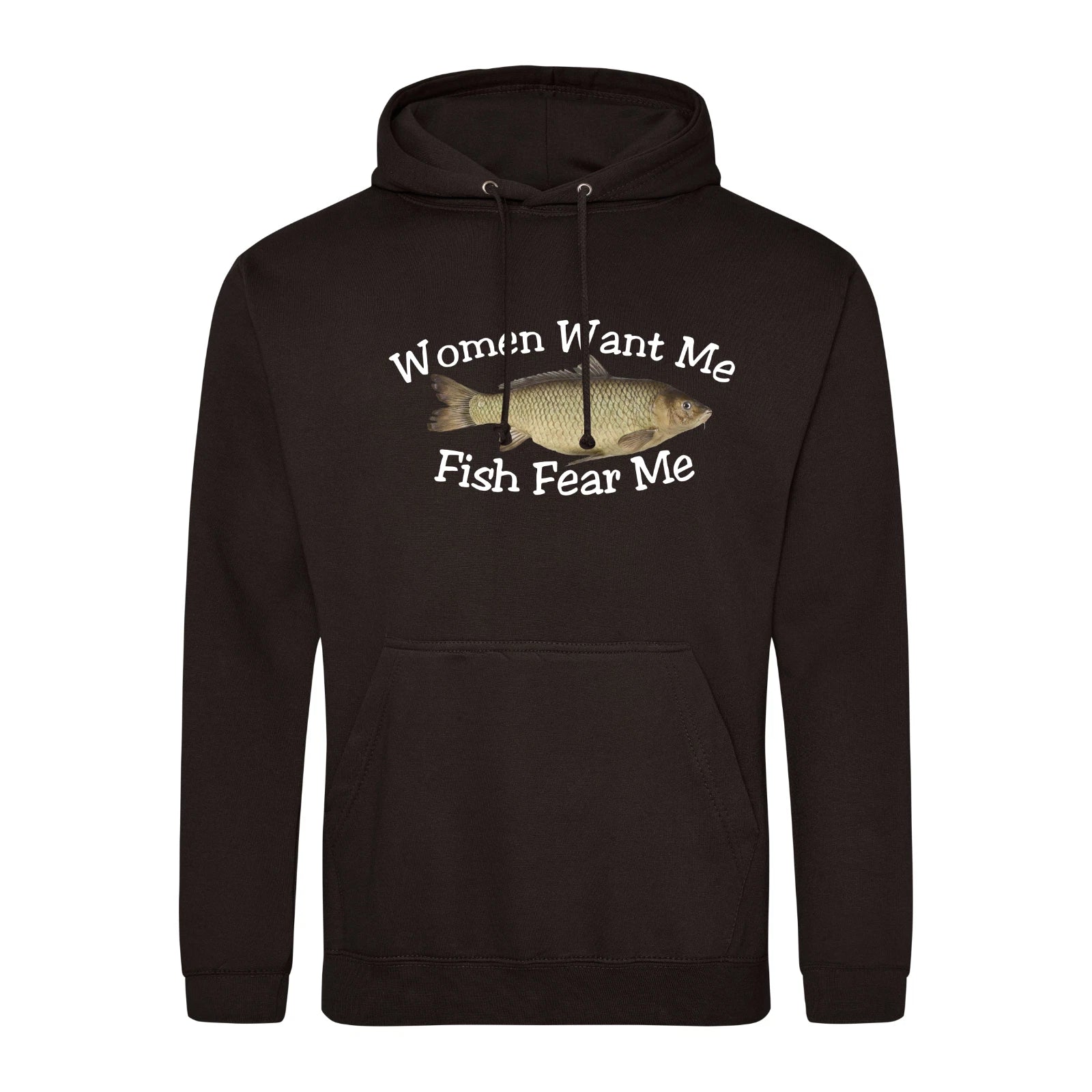 Humorous Fishing Angling Women Want Me Fish Fear Me Quality Hooded Sweatshirt