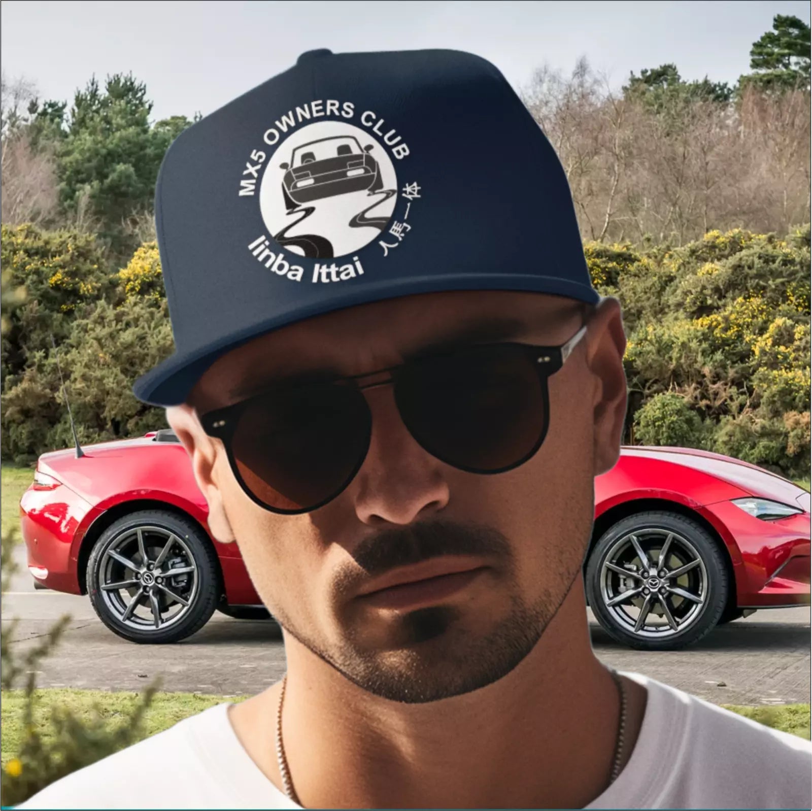 MX5 Sports Car Owners Club  Premium Quality Motoring Baseball Cap
