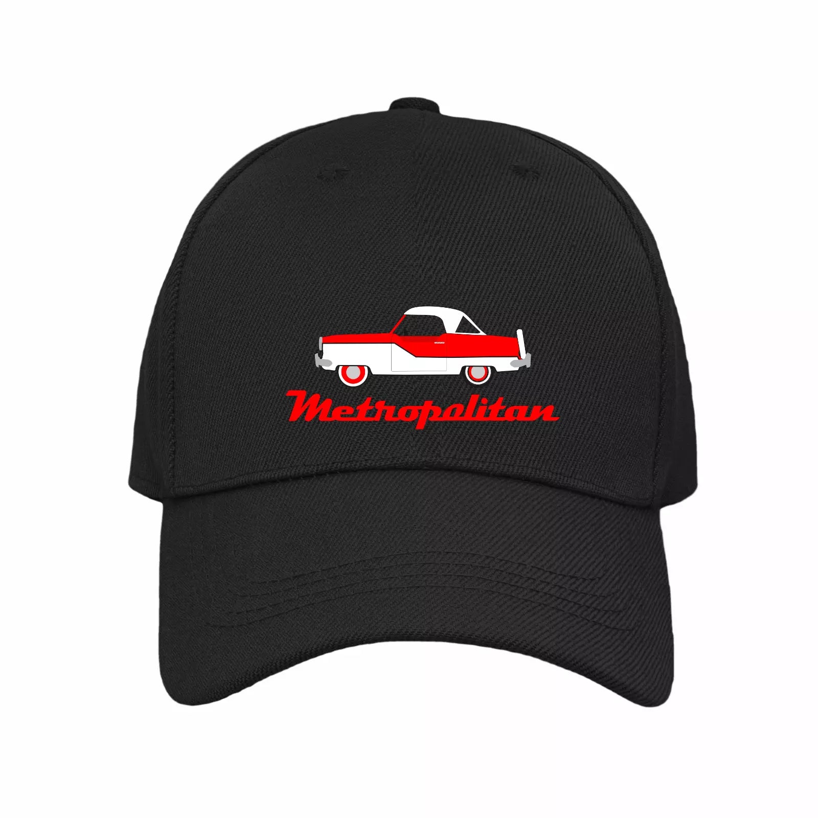 Vintage Motoring Nash Metropoitan Logo and Image Quality Baseball Cap