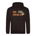 Humorous Funny Fishing Pike Hunter Image Premium Quality Hooded Sweatshirt