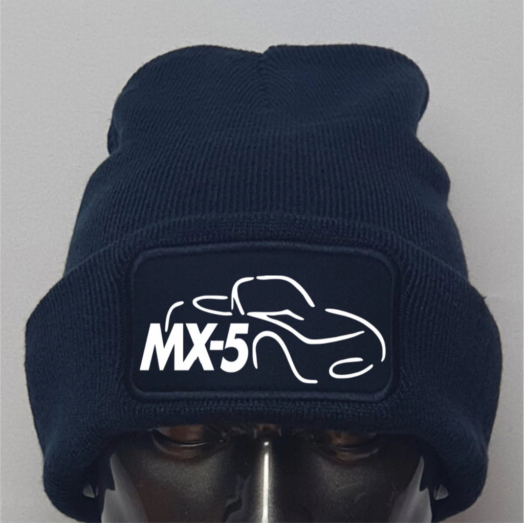 Classic MX5 logo Motoring Auto Warm Winter Beanie 8 Colours Free Fast Delivery