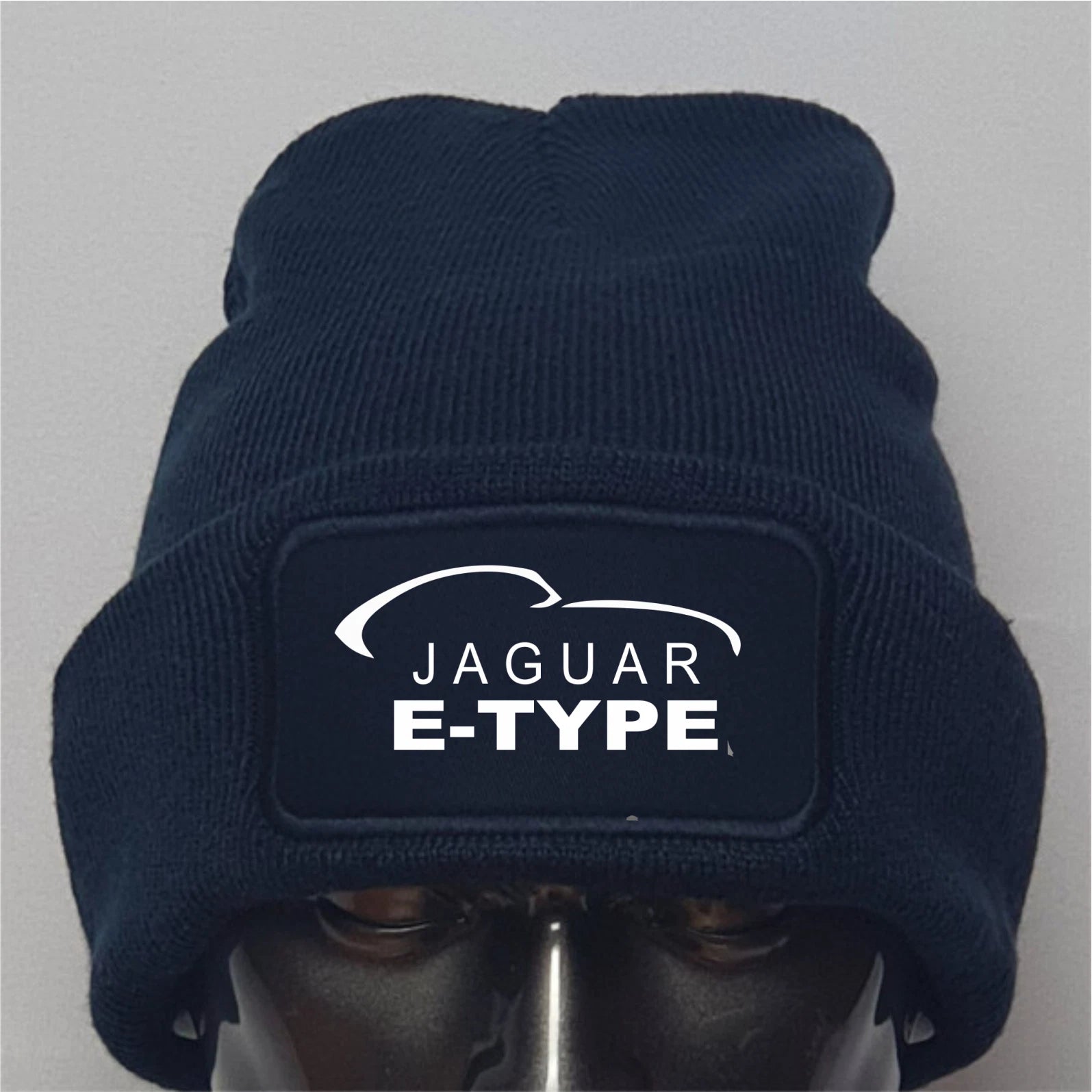 Retro Vintage Classic E-Type Jaguar Logo  premium Quality Beanie Hat Gift