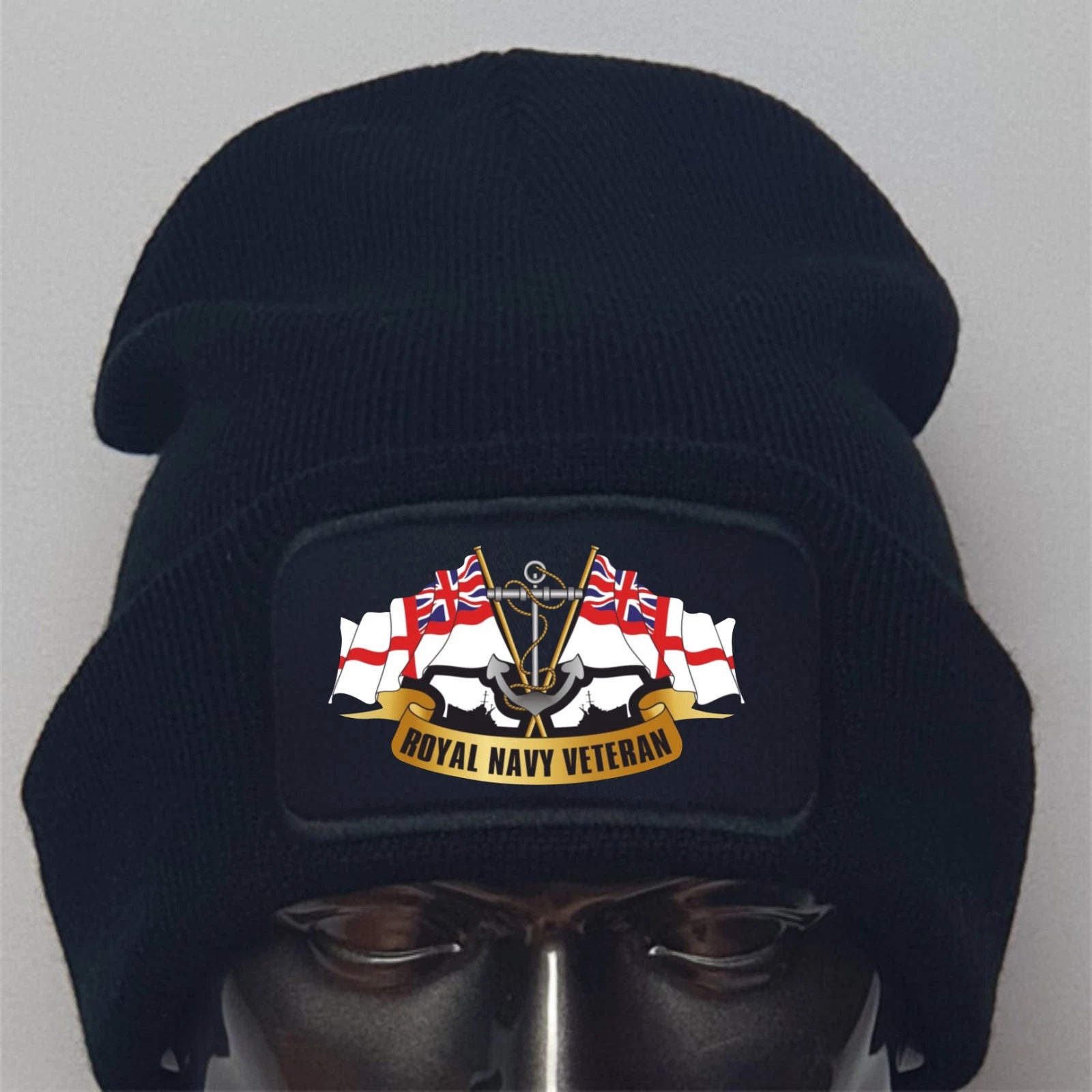 Royal Navy Veteran Ensign Premium Quality Beanie Hat