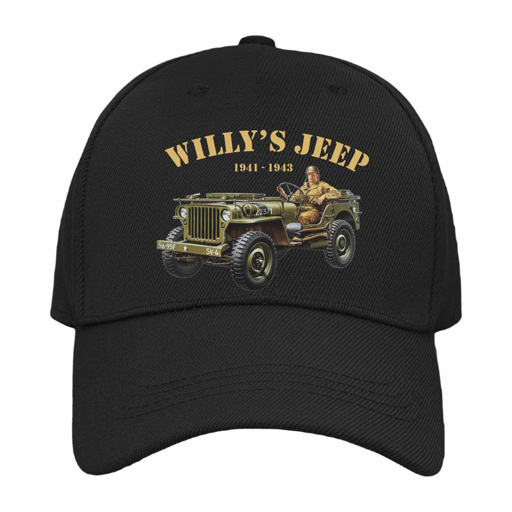 Retro Classic Iconic WW2 US Army Willy's Transport Quality  Baseball Cap