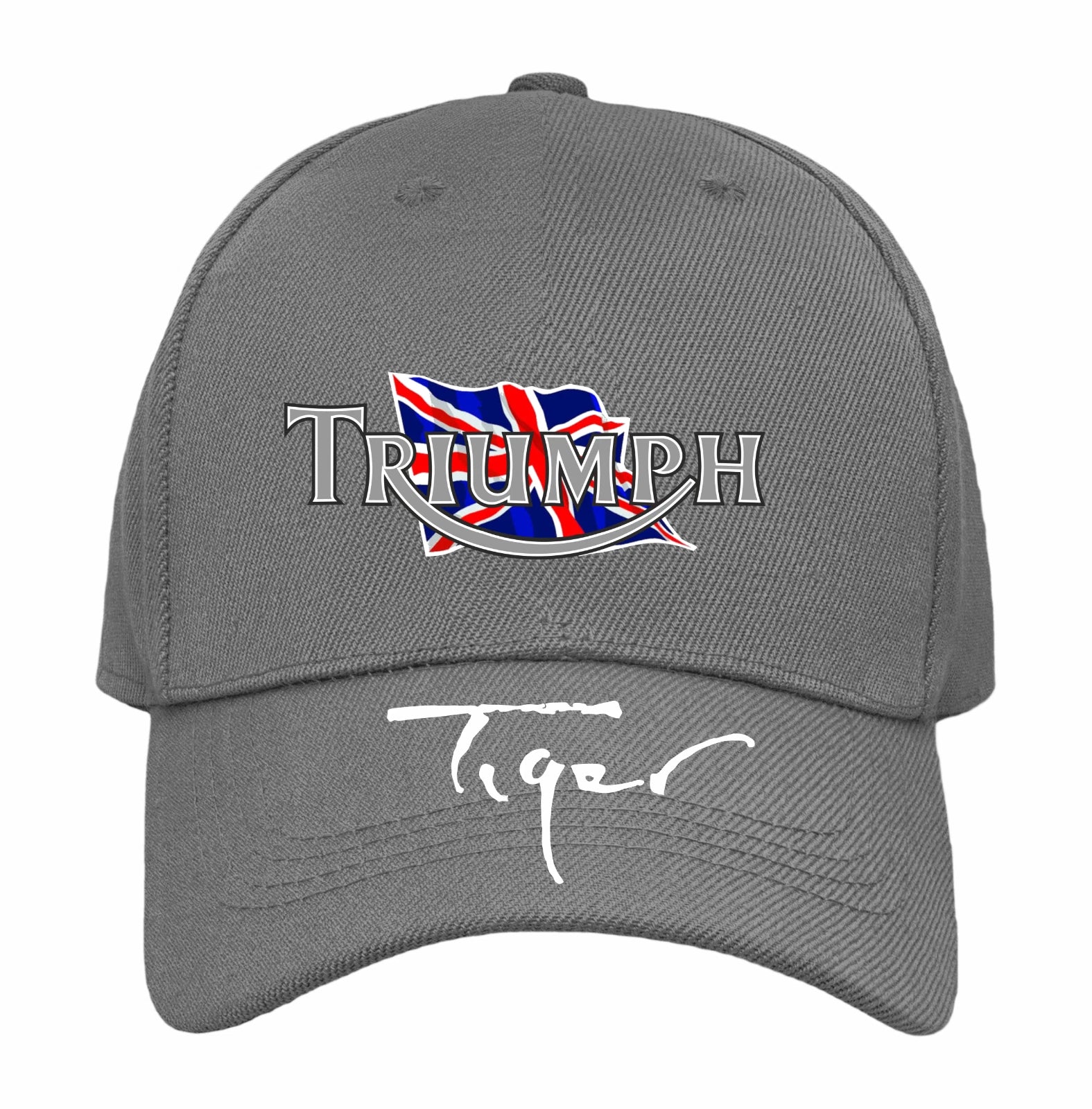 Retro Classic Vintage Triumph Tiger Motorcycle Peak Logo Biker Baseball Cap