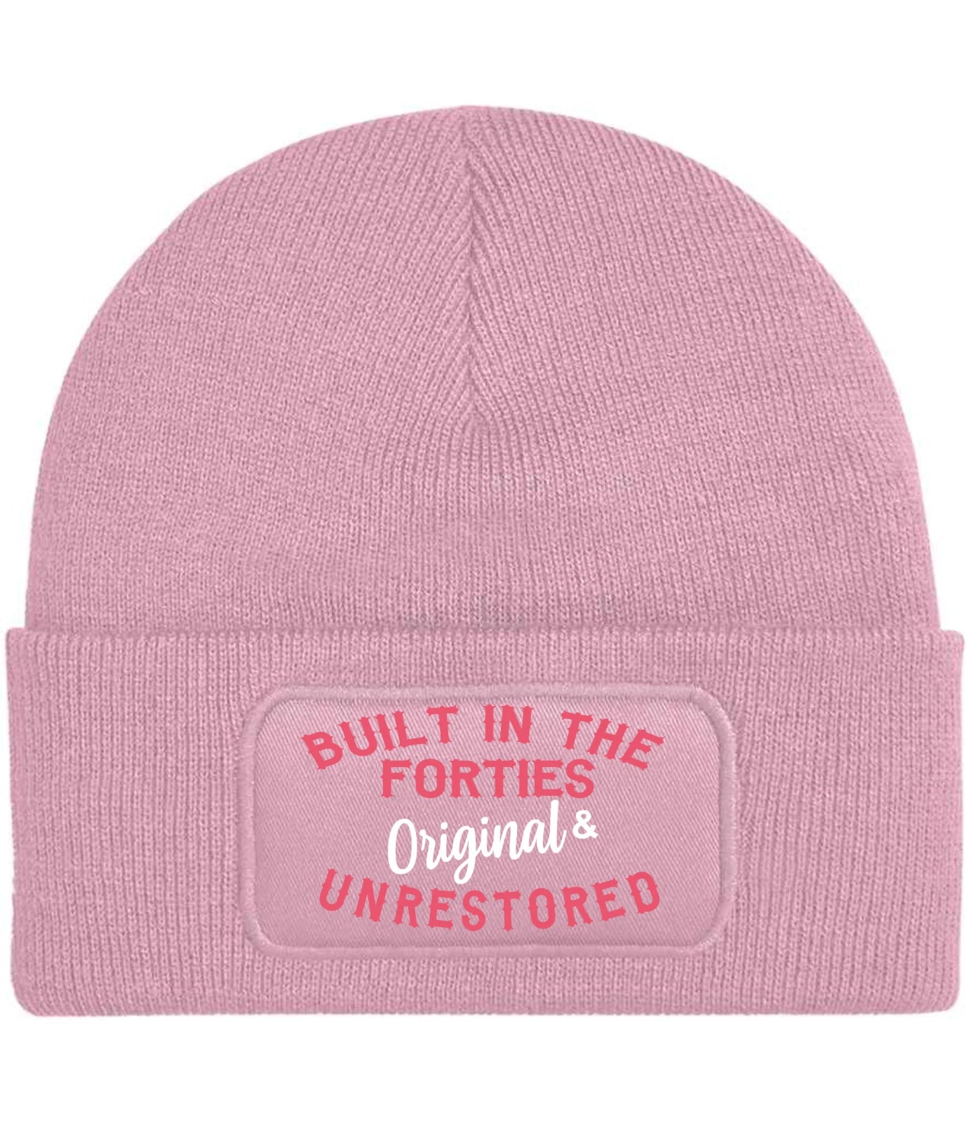 Humorous Born in the 40's to 90's +  Beechfield Quality Warm Winter Beanie Hat