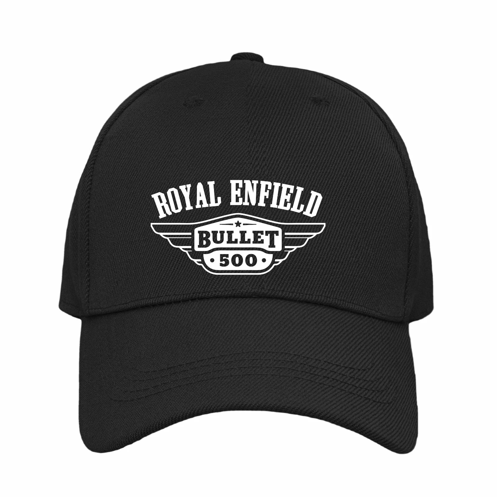 Retro Classic Royal Enfield Bullet 500  Motorcycle Logo Biker Baseball Cap
