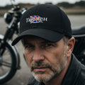 Signature Apparel - customisable-retro-classic-english-marque-triumph-logo-biker-baseball-cap