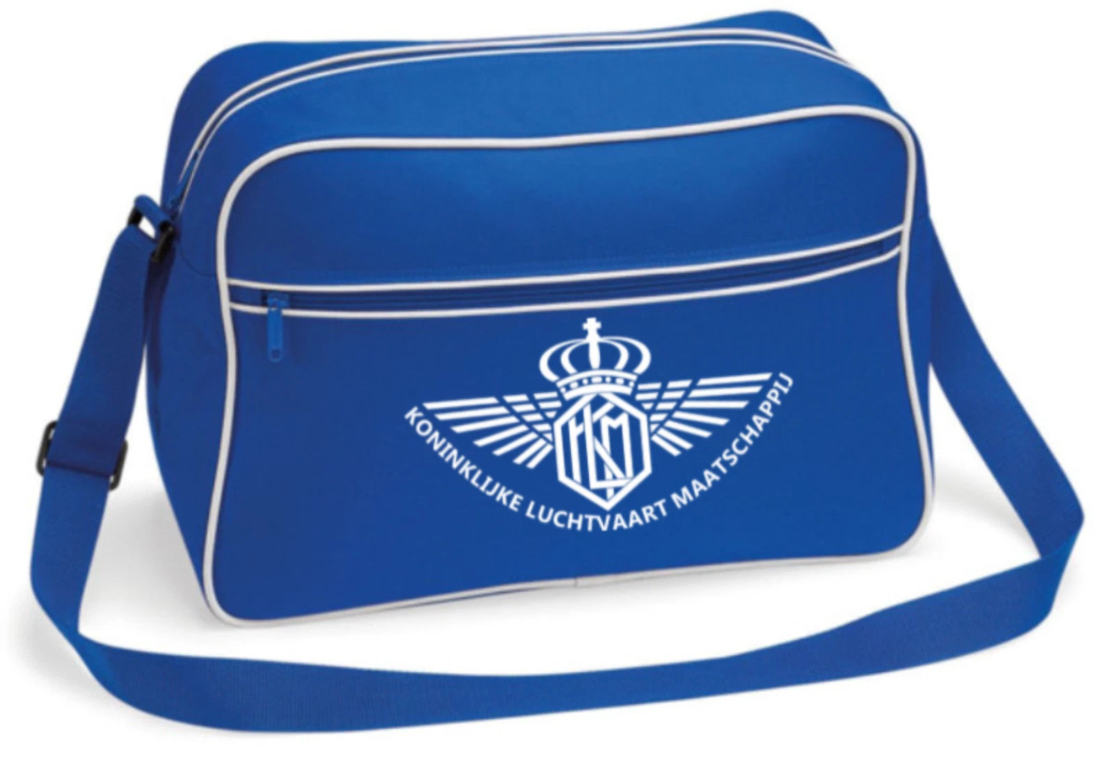 Custom Retro Vintage Design KLM Dutch  Airline Flight Travel Shoulder Bag