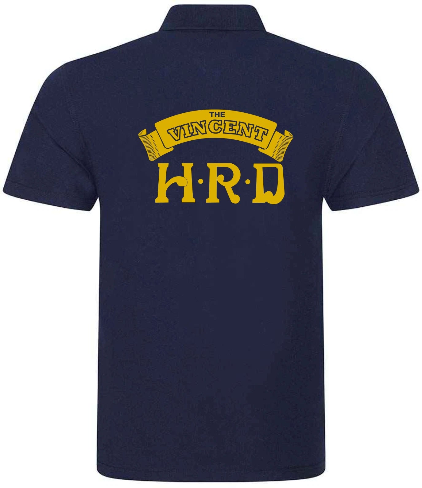 Customisable Vintage Classic Vincent HRD Motorcycle Premium Quality Poloshirt