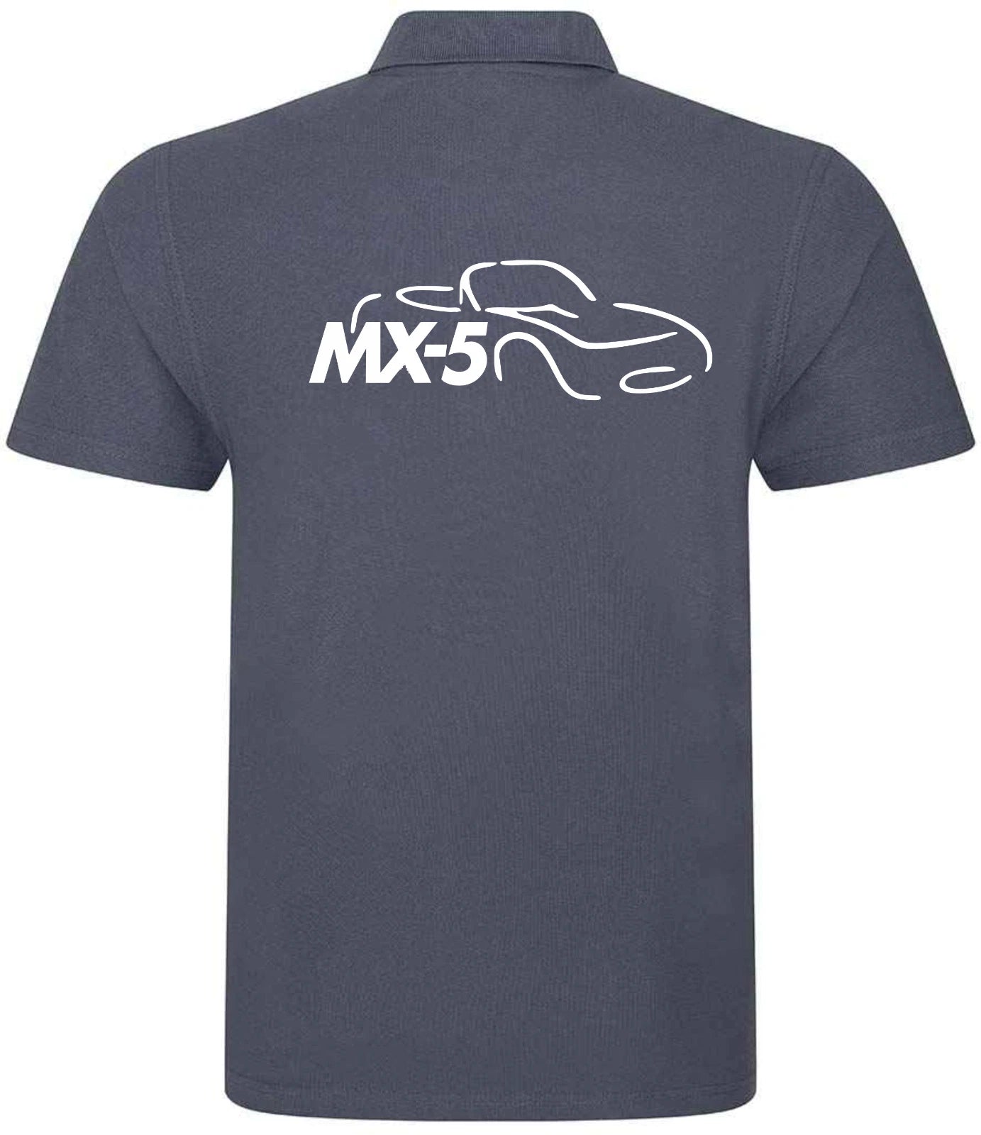 Customisable MX5 Sports Car Logo Premium Quality Poloshirt Sizes XS-4XL