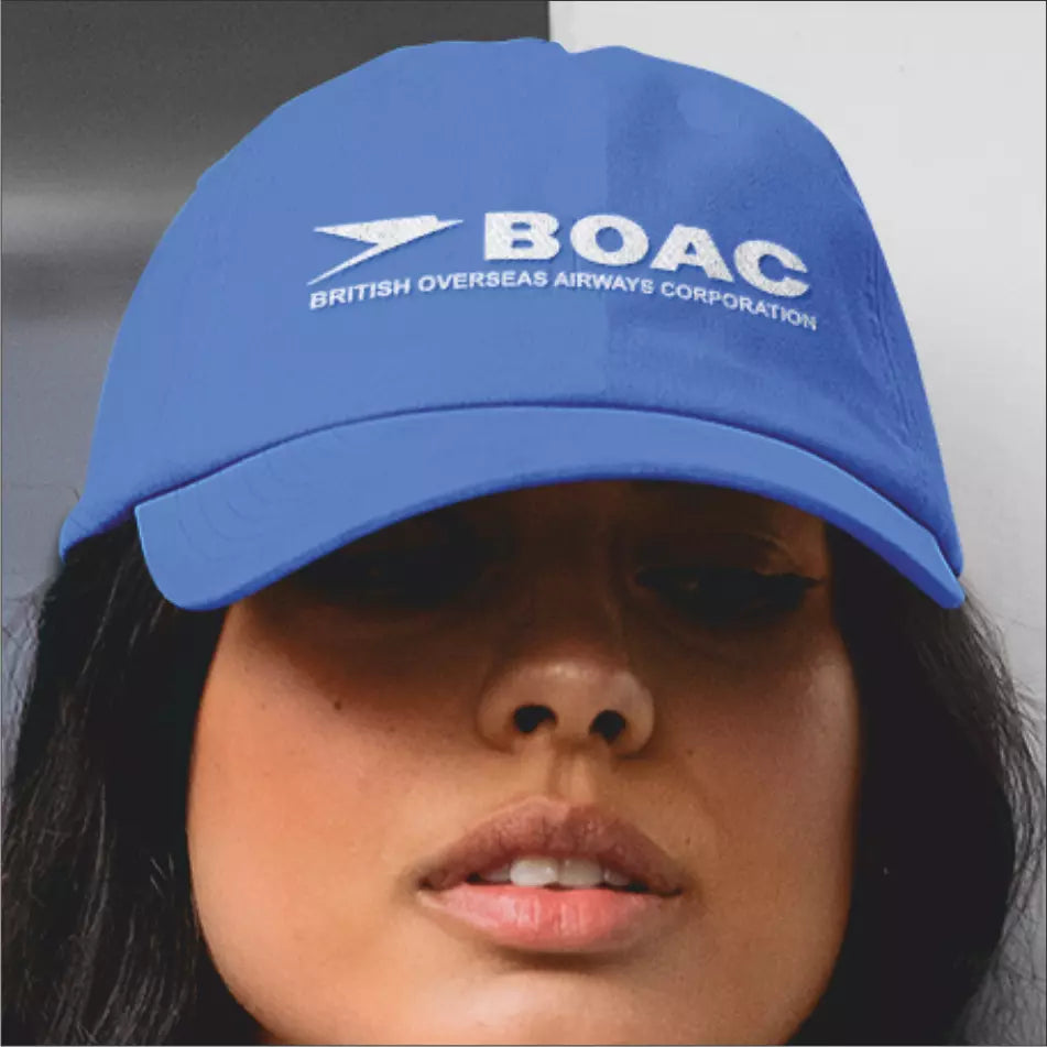 Retro  Classic Iconic BOAC Airline Collectors Travel Quality  Baseball Cap